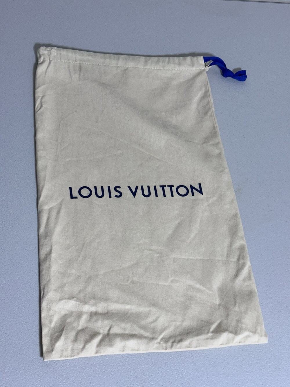 Authentic Louis Vuitton Dust Bag 11x 19" Drawstring Cotton Storage Bag